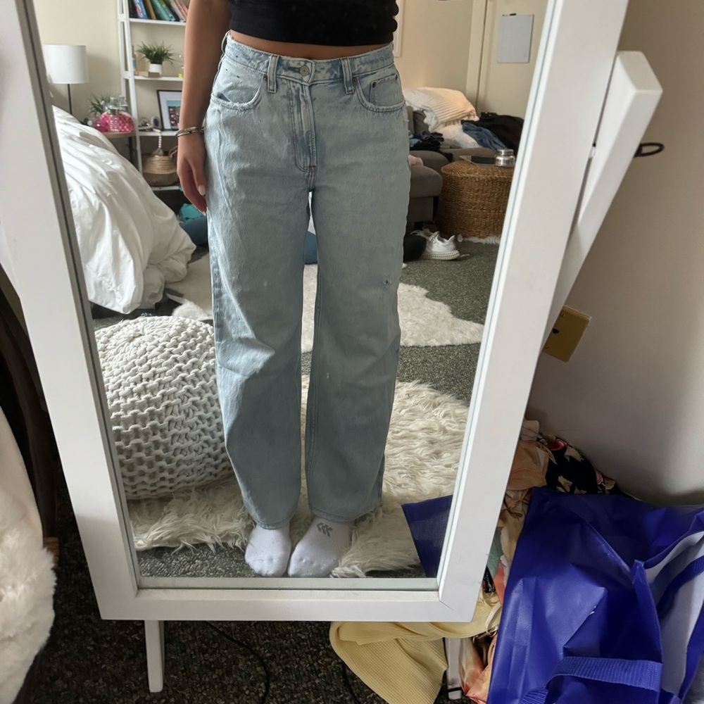 Abercrombie curve love loose high rise